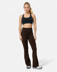 Soft-Motion Flare Legging in Mocha Bean