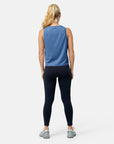 Boxy Crop Tank in Oasis Blue