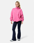 Snap Collar Sierra Sweatshirt in Sangria Sunset