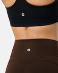 Soft-Motion Flare Legging in Mocha Bean