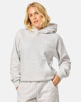 Cascade Hoodie in White Marl