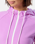 Chill Zip Hoodie in Neon Pink