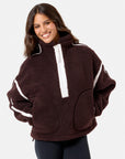 Industry Fleece Half Zip in Mocha Bean