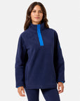 Half Zip Polar Fleece in Twilight Navy