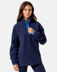 Half Zip Polar Fleece in Twilight Navy
