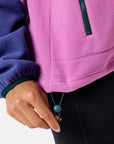 Snap Polar Fleece in Crisp Pink