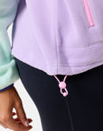 Snap Polar Fleece in Lilac Mint