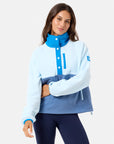 Snap Polar Fleece in Oasis Blue
