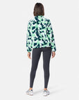 Snap Polar Fleeece in Teal Pop Print