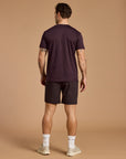 Daily Tee in Mahogany Marl