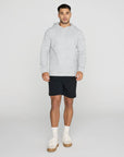 Textured Hoodie in Heather Grey