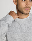 Textured Sweatshirt in Heather Grey