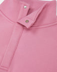 Snap Collar Sierra Sweatshirt in Pink Velvet