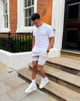 Ripstop Shorts in Stone Grey