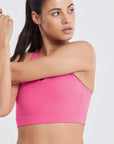 All-In V-Neck Bra in Flash Pink - Bras - Gym+Coffee IE