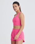 All-In V-Neck Bra in Flash Pink - Bras - Gym+Coffee IE