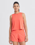 Boxy Crop Vest in Watermelon - Tanks - Gym+Coffee IE