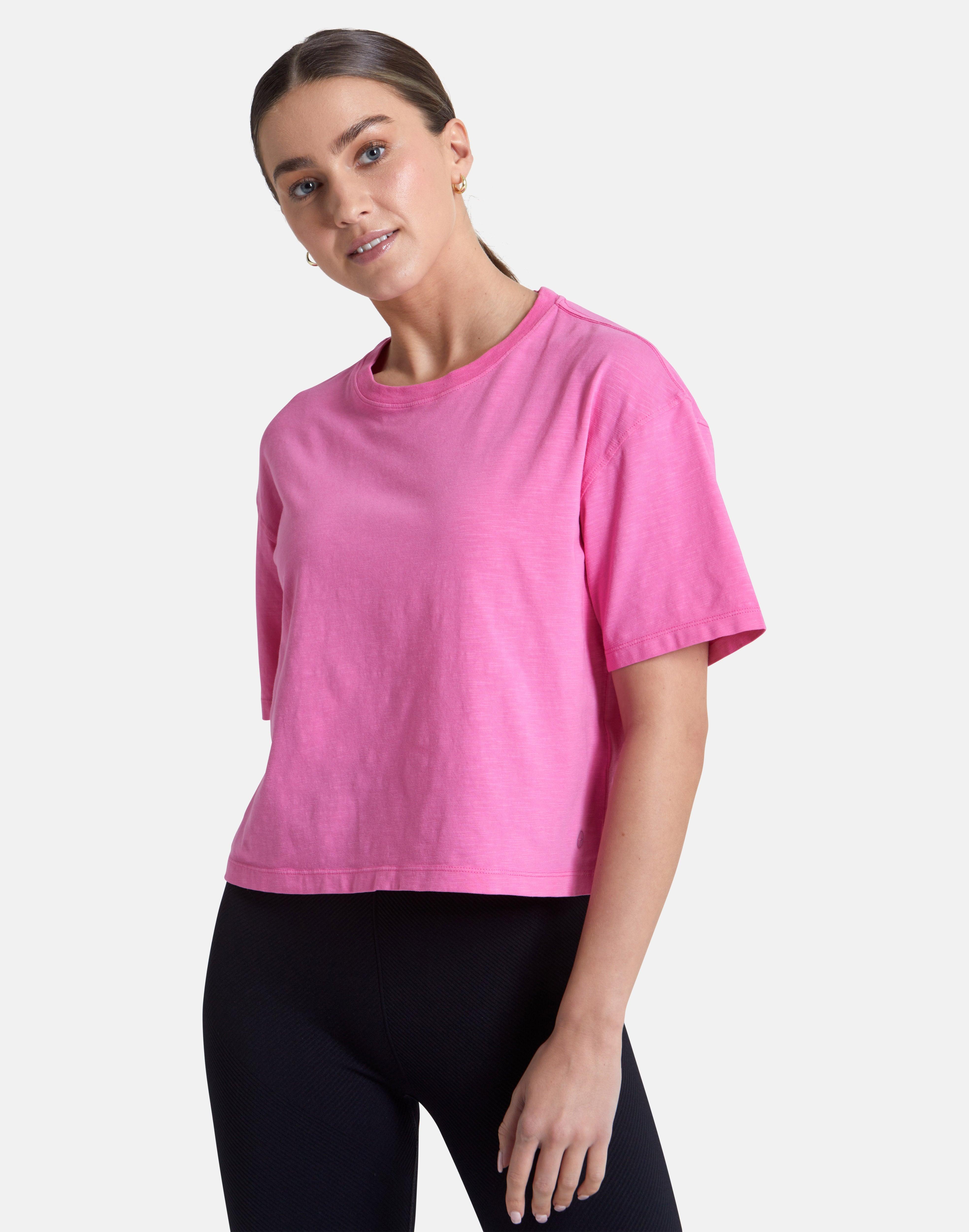 Essential Crop Tee In Empower Pink - T-Shirts - Windsorbauders IE