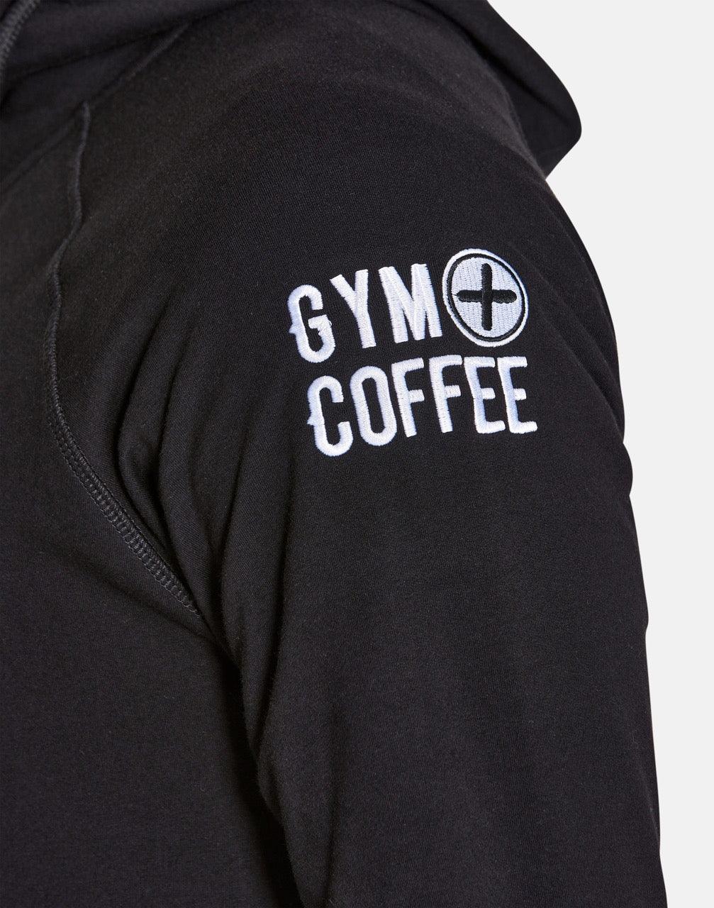 Men&#39;s Jet Black Hoodie - Hoodies - Gym+Coffee IE