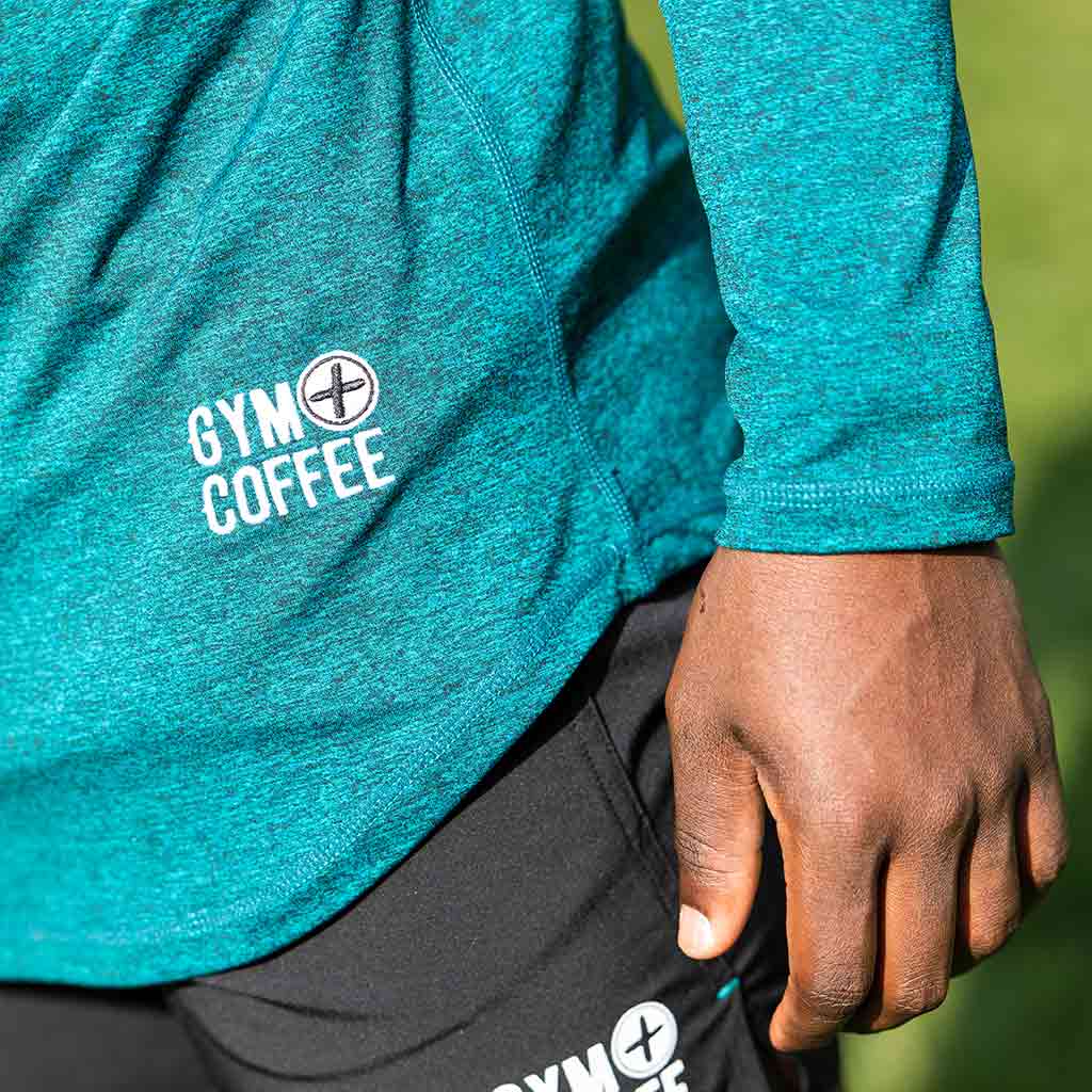 Men's Teal Long Sleeve Running T-Shirt