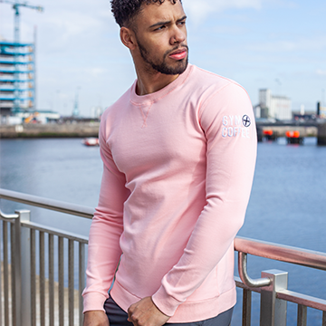 Men's Pink Crewneck Sweatshirt