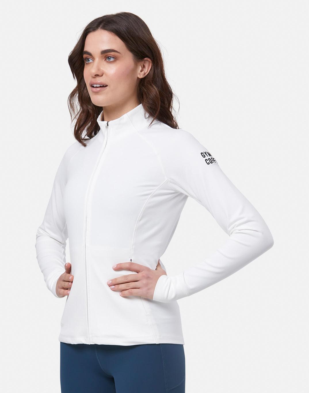 Adaptive Zip in Ultra White - Midlayer - Gym+Coffee IE