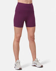 Aurora 5" Bike Short in Sangria - Shorts - Gym+Coffee IE