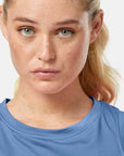 Boxy Crop Tank in Oasis Blue
