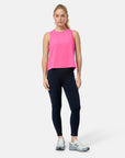 Boxy Crop Tank in Sangria Sunset