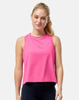 Boxy Crop Tank in Sangria Sunset