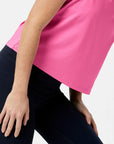 Boxy Crop Tank in Sangria Sunset