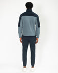 Unisex Half Zip Polar Fleece in Stone Blue - Fleeces - Gym+Coffee IE