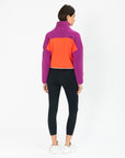 Half Zip Crop Polar Fleece in Very Berry - Fleeces - Gym+Coffee IE