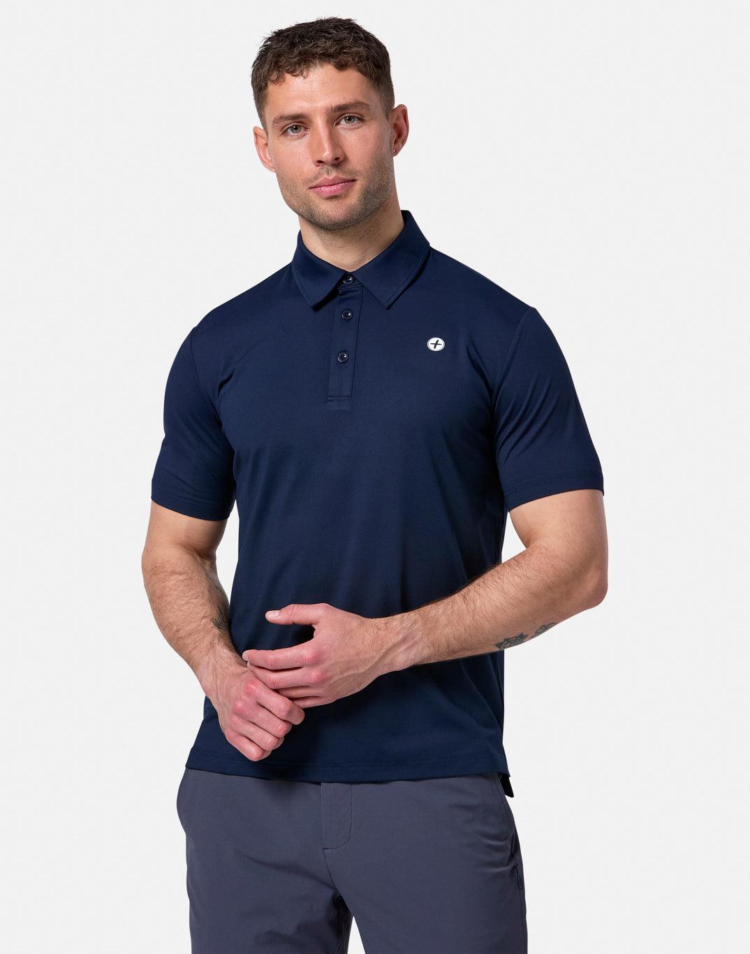 Coffee Polo Tee in Obsidian - T-Shirts - Gym+Coffee IE