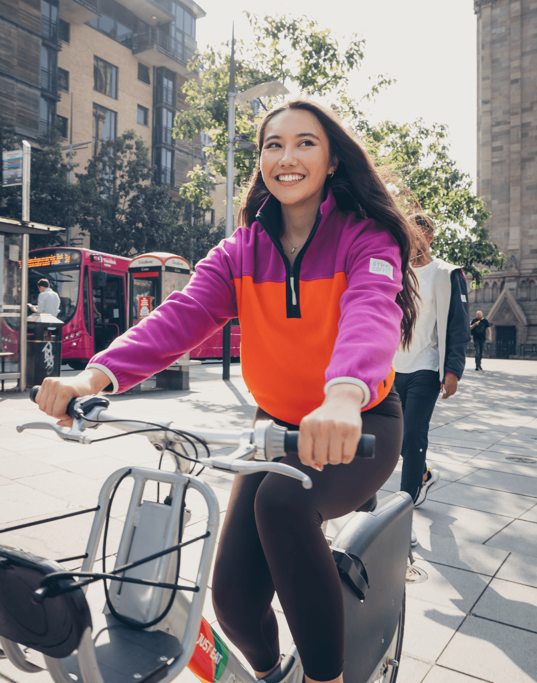 Half Zip Crop Polar Fleece in Very Berry - Fleeces - Gym+Coffee IE