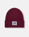 Knit Beanie in Maroon