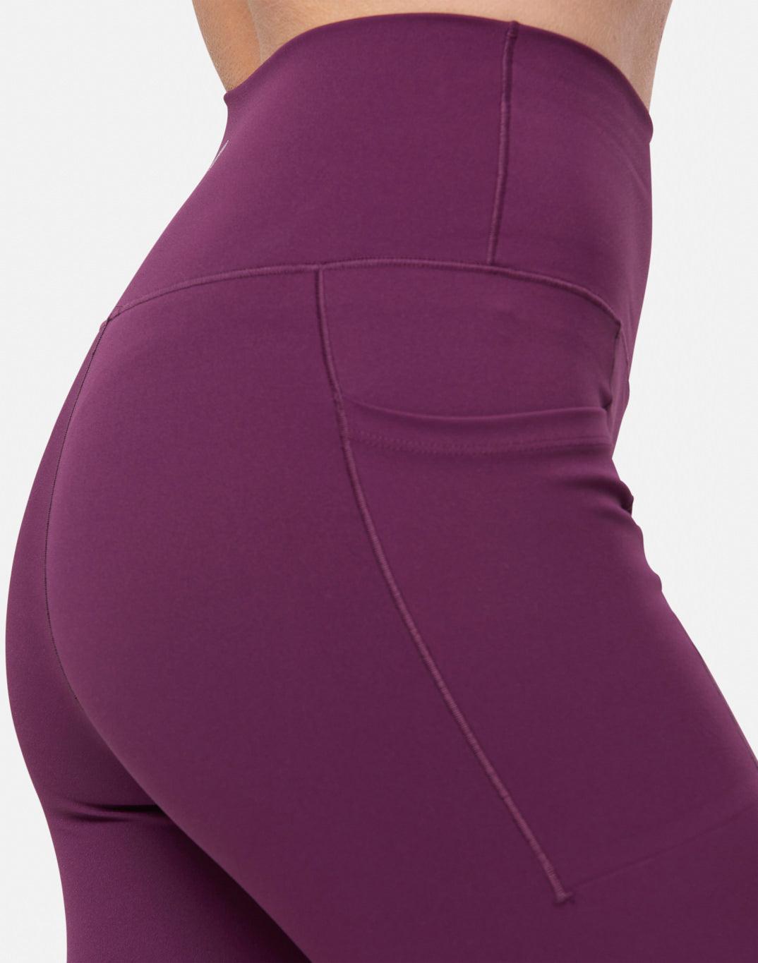 Aurora 7/8 Pocket Legging in Sangria - Leggings - Gym+Coffee IE