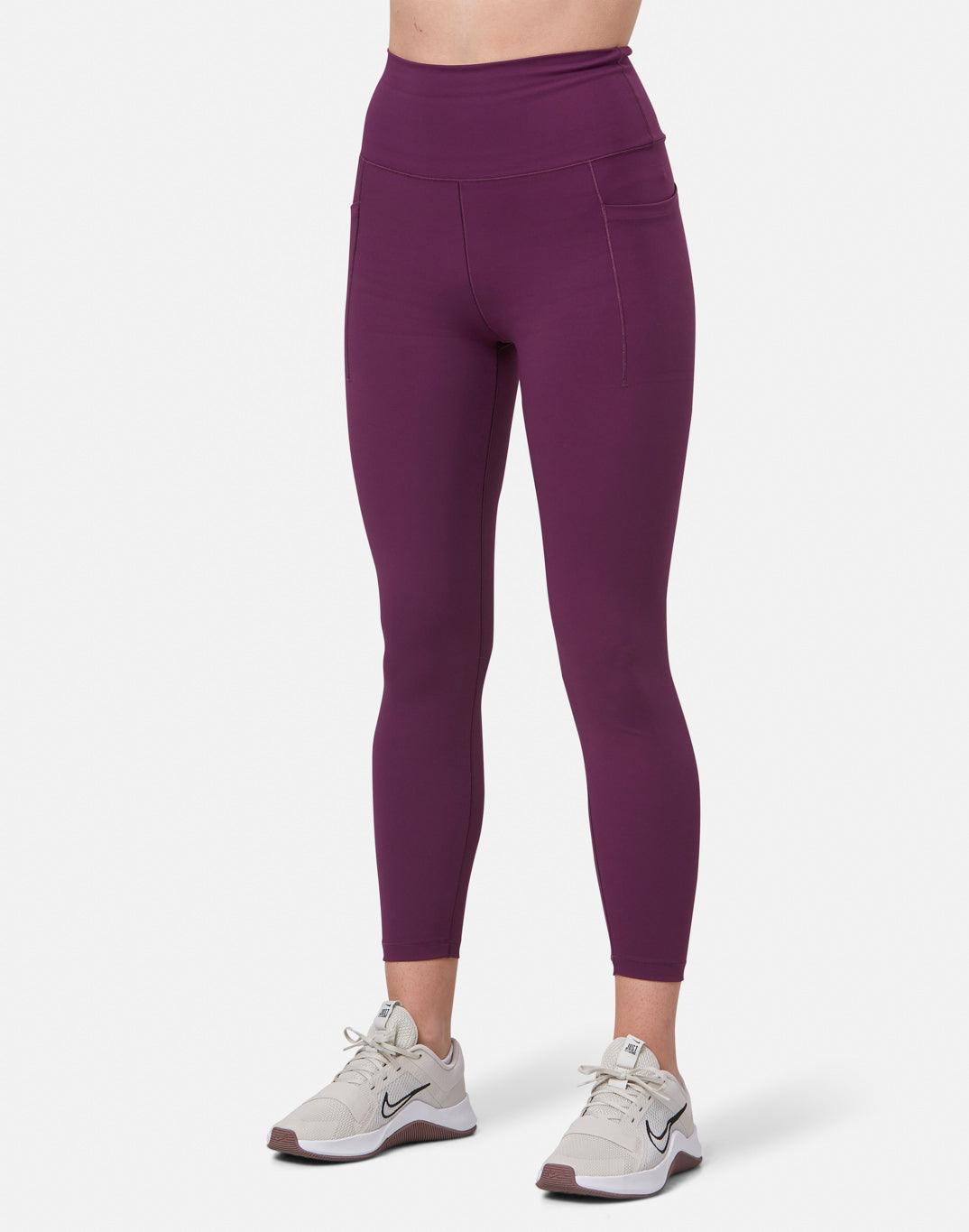 Aurora 7/8 Pocket Legging in Sangria - Leggings - Gym+Coffee IE