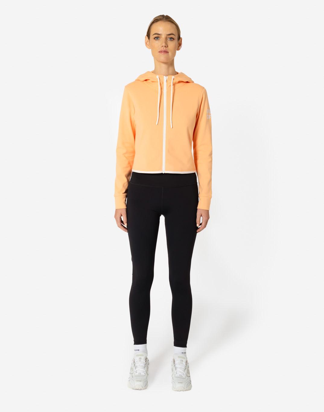 Chill Zip Crop Hoodie in Soft Peach - Hoodies - Gym+Coffee IE