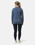 Chill Longline Crew in Thunder Blue - Sweatshirts - Gym+Coffee IE