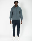 Sierra Fleece Zip Hoodie in Stone Blue - Hoodies - Gym+Coffee IE