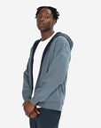 Sierra Fleece Zip Hoodie in Stone Blue - Hoodies - Gym+Coffee IE