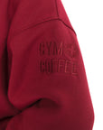 Snap Collar Sierra Fleece Sweatshirt in Deep Cherry - Sweatshirts - Gym+Coffee IE