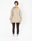 Sierra Fleece Hoodie in Rich Taupe - Hoodies - Gym+Coffee IE