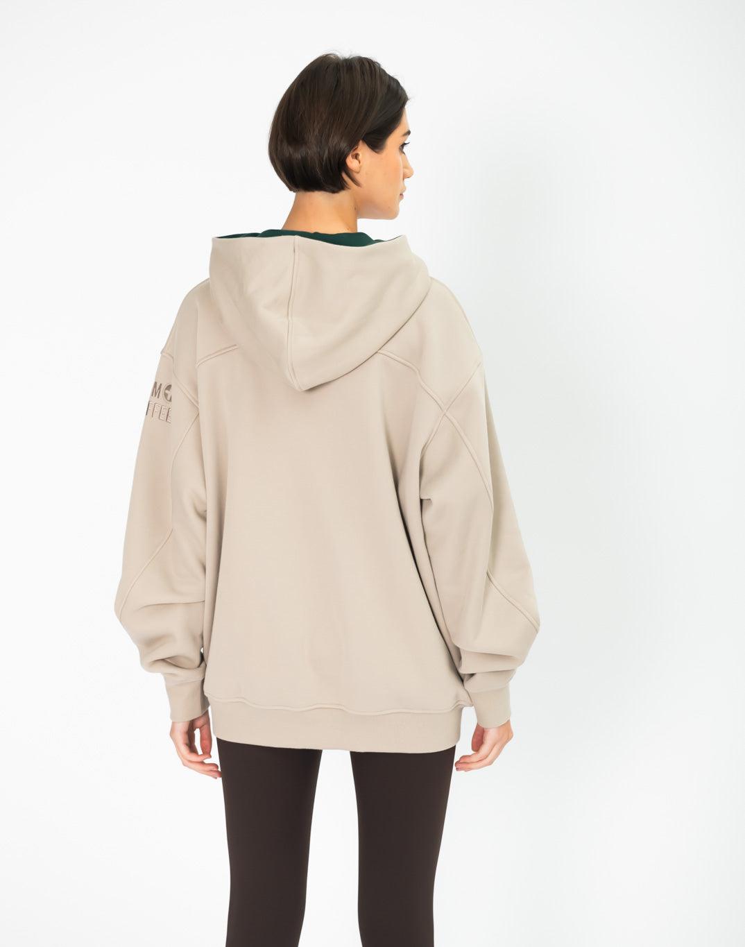 Sierra Fleece Hoodie in Rich Taupe - Hoodies - Gym+Coffee IE