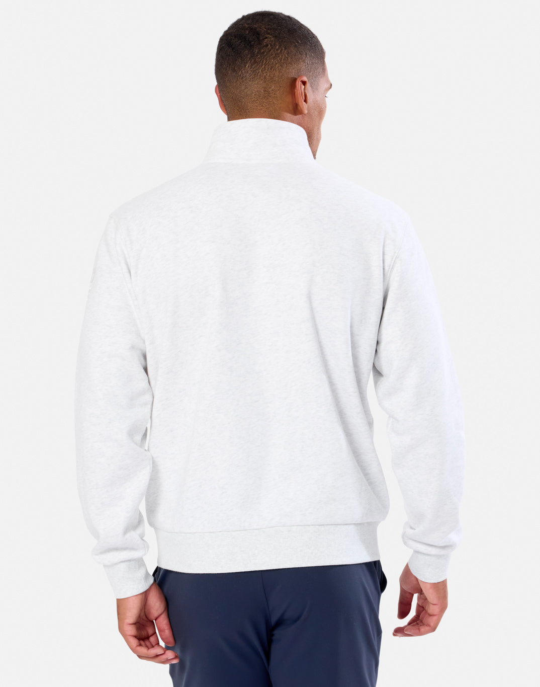 Clubhouse Quarter Zip in White Marl – Gym+Coffee USA