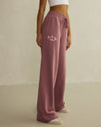 Wide Leg Jogger in Terra Rose
