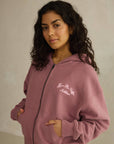 Daily Zip Hoodie in Terra Rose