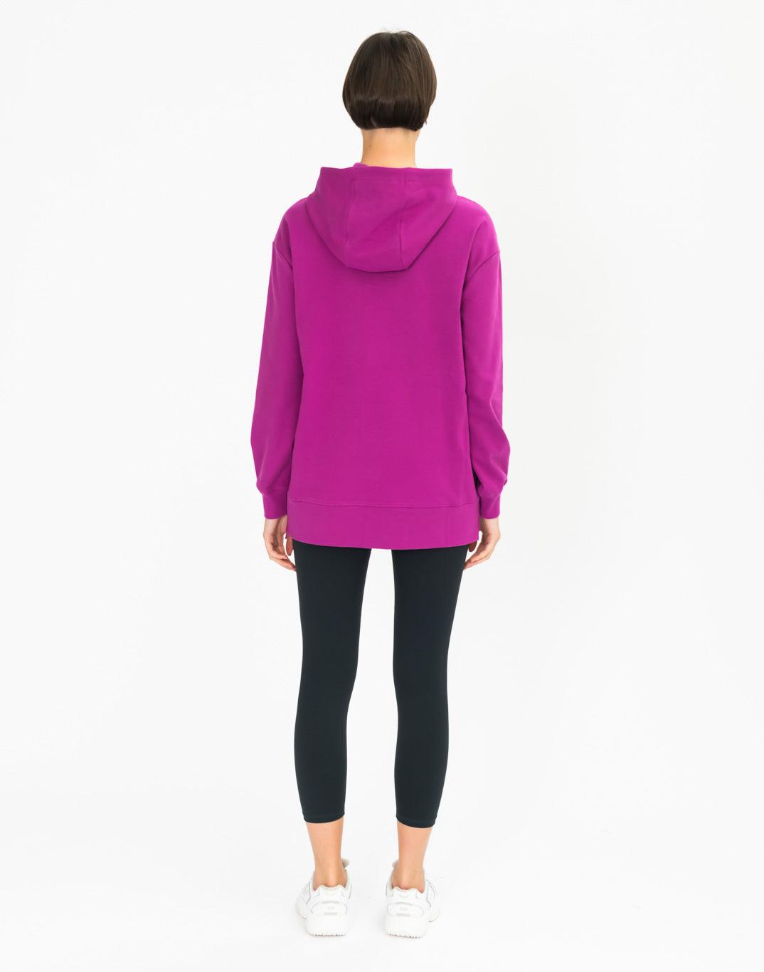 Chill Longline Hoodie in Very Berry - Hoodies - Gym+Coffee IE