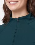 Relentless 1/4 Zip in Moss Green - Midlayer - Gym+Coffee IE